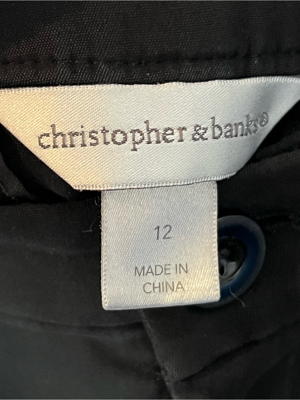 Christopher & Banks Black Straight-Leg Women's Trousers - Picture 3 of 5